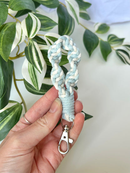 Twisted Macrame Finger Loop Keychain
