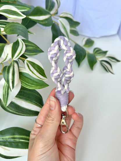 Twisted Macrame Finger Loop Keychain