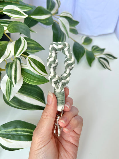 Twisted Macrame Finger Loop Keychain