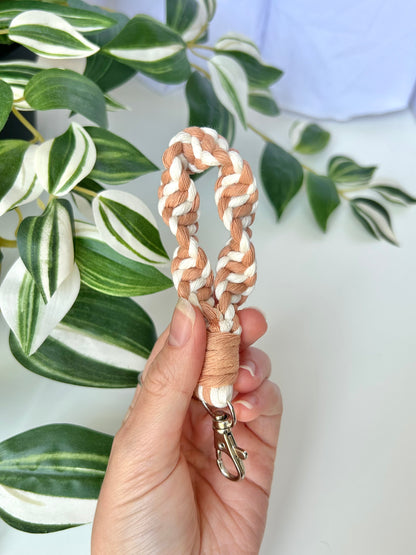 Twisted Macrame Finger Loop Keychain