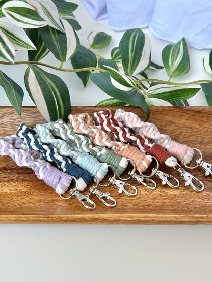 Twisted Macrame Finger Loop Keychain