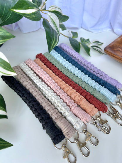 Macrame Wristlet Keychain