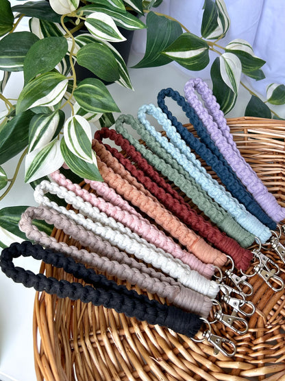 Macrame Wristlet Keychain