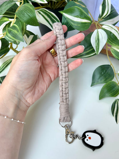 Macrame Wristlet Keychain