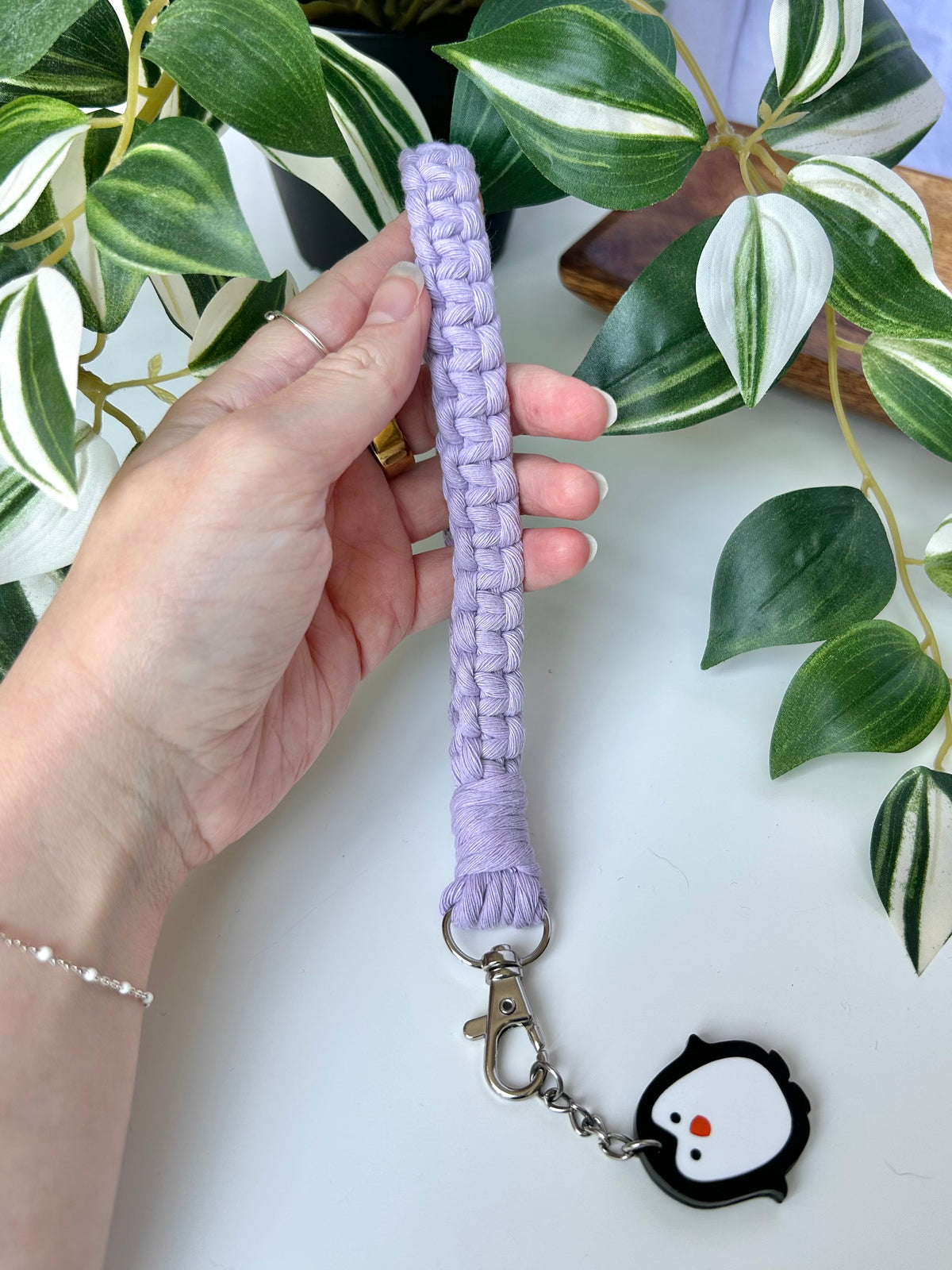 Macrame Wristlet Keychain