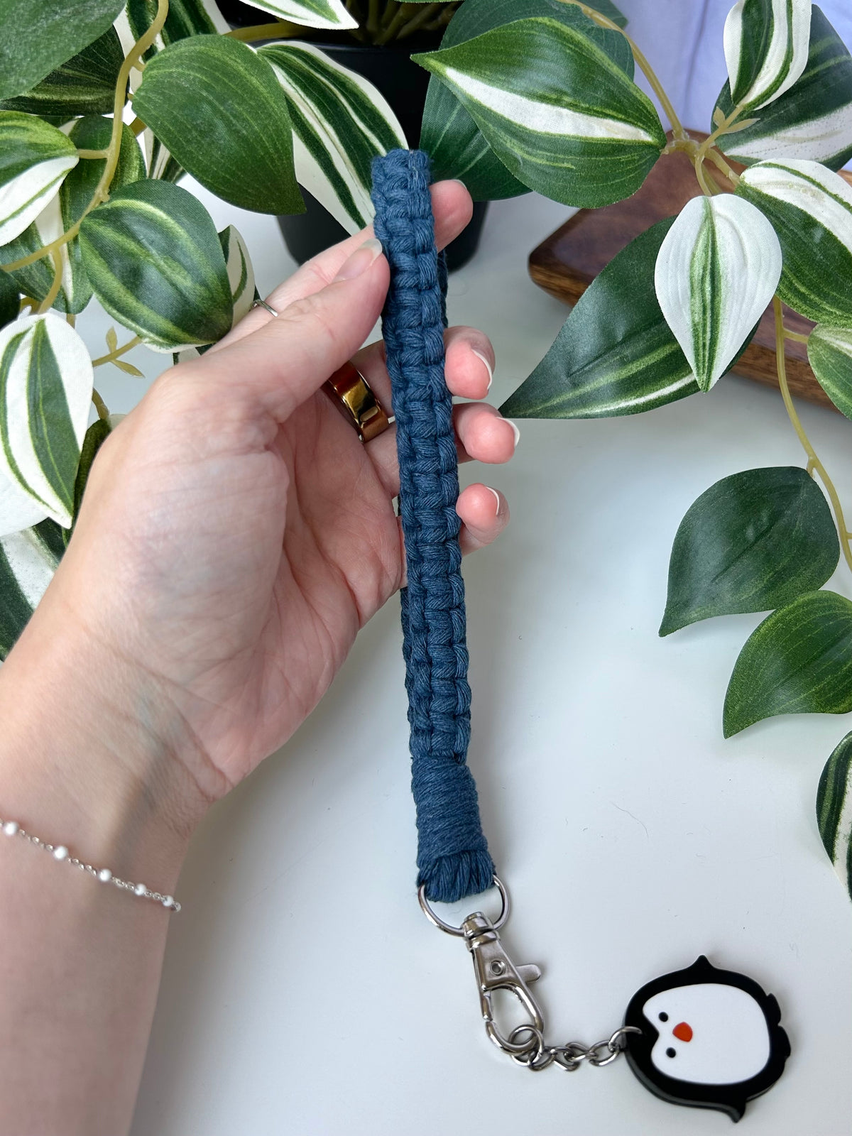 Macrame Wristlet Keychain