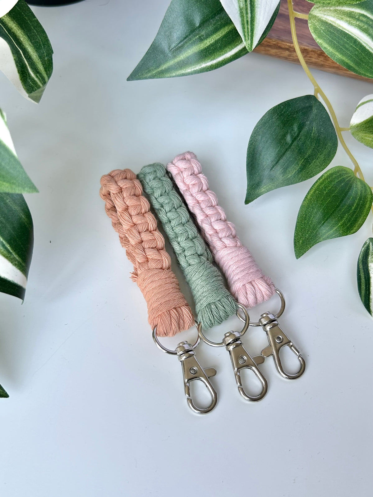 Macrame Finger Loop Keychain