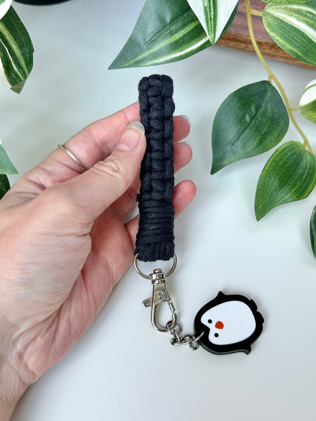 Macrame Finger Loop Keychain