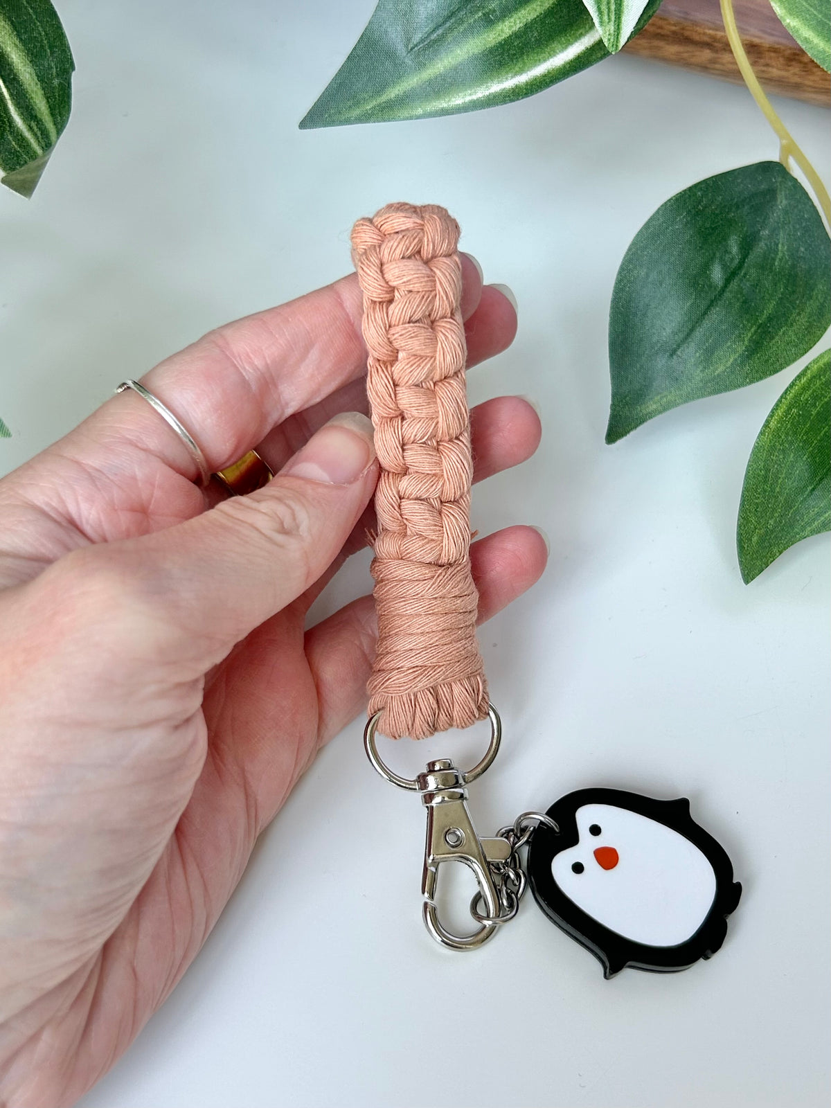 Macrame Finger Loop Keychain