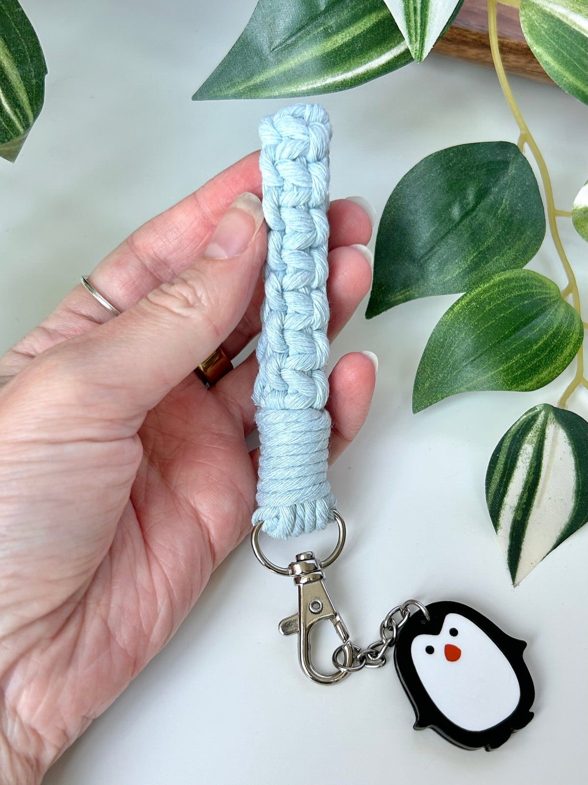 Macrame Finger Loop Keychain