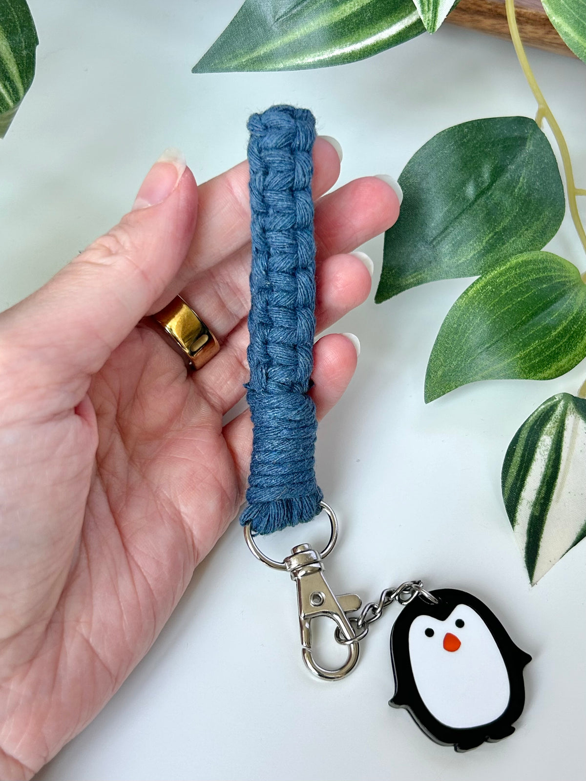 Macrame Finger Loop Keychain