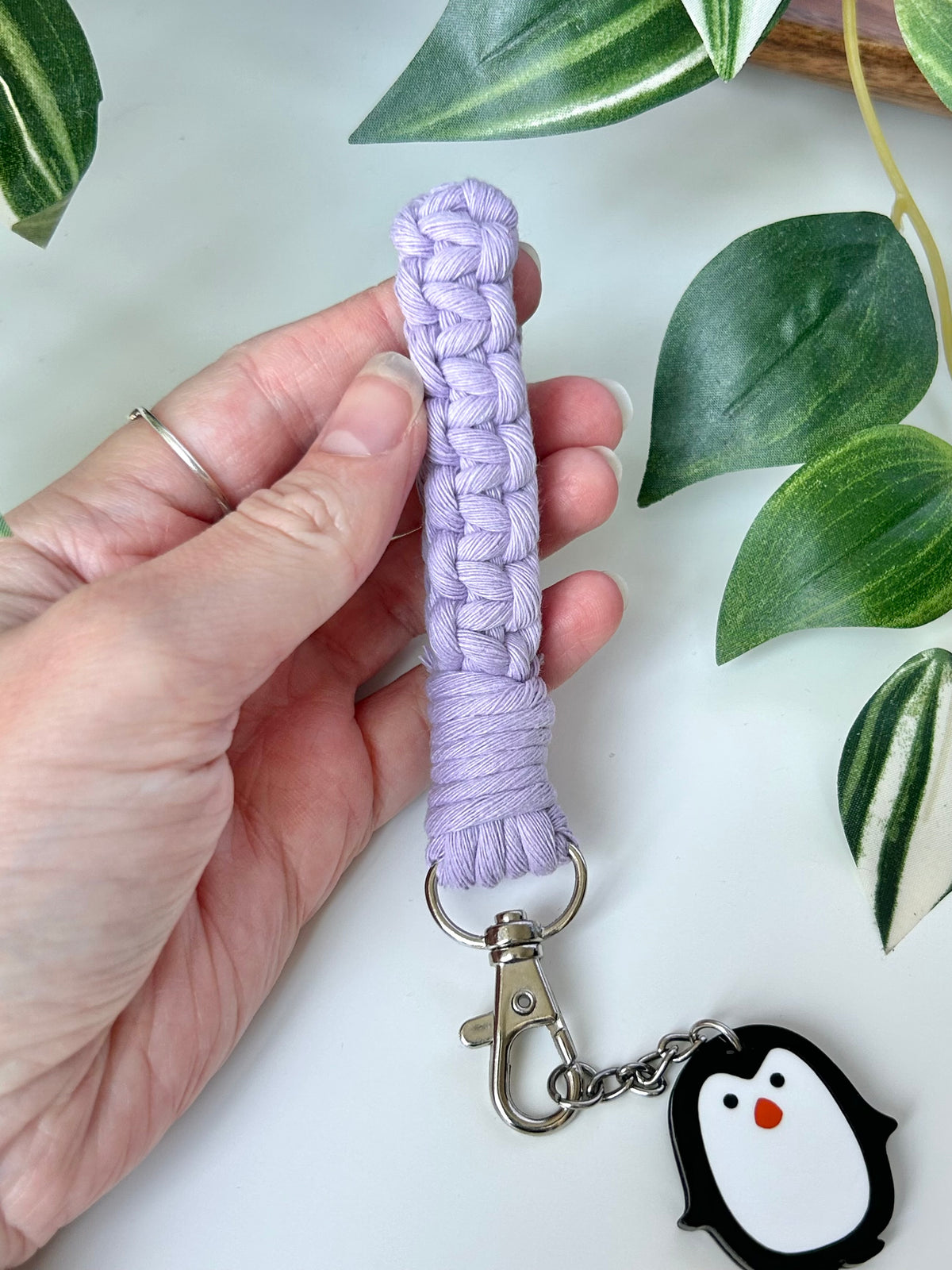 Macrame Finger Loop Keychain