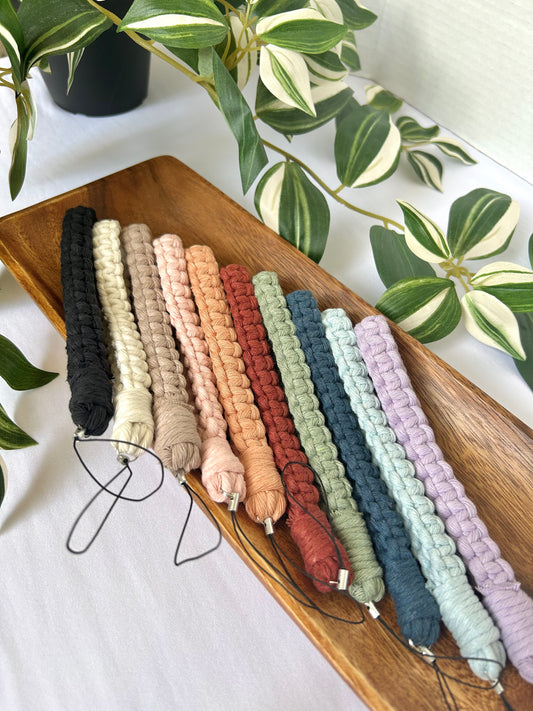 Macrame Phone Lanyard Wristlet