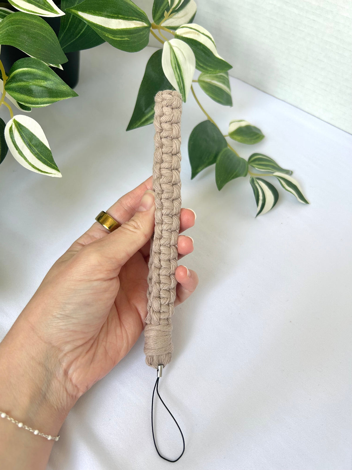 Macrame Phone Lanyard Wristlet