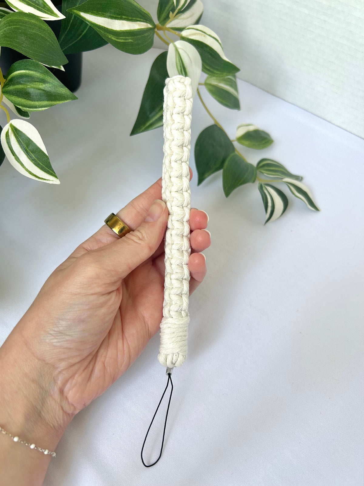Macrame Phone Lanyard Wristlet