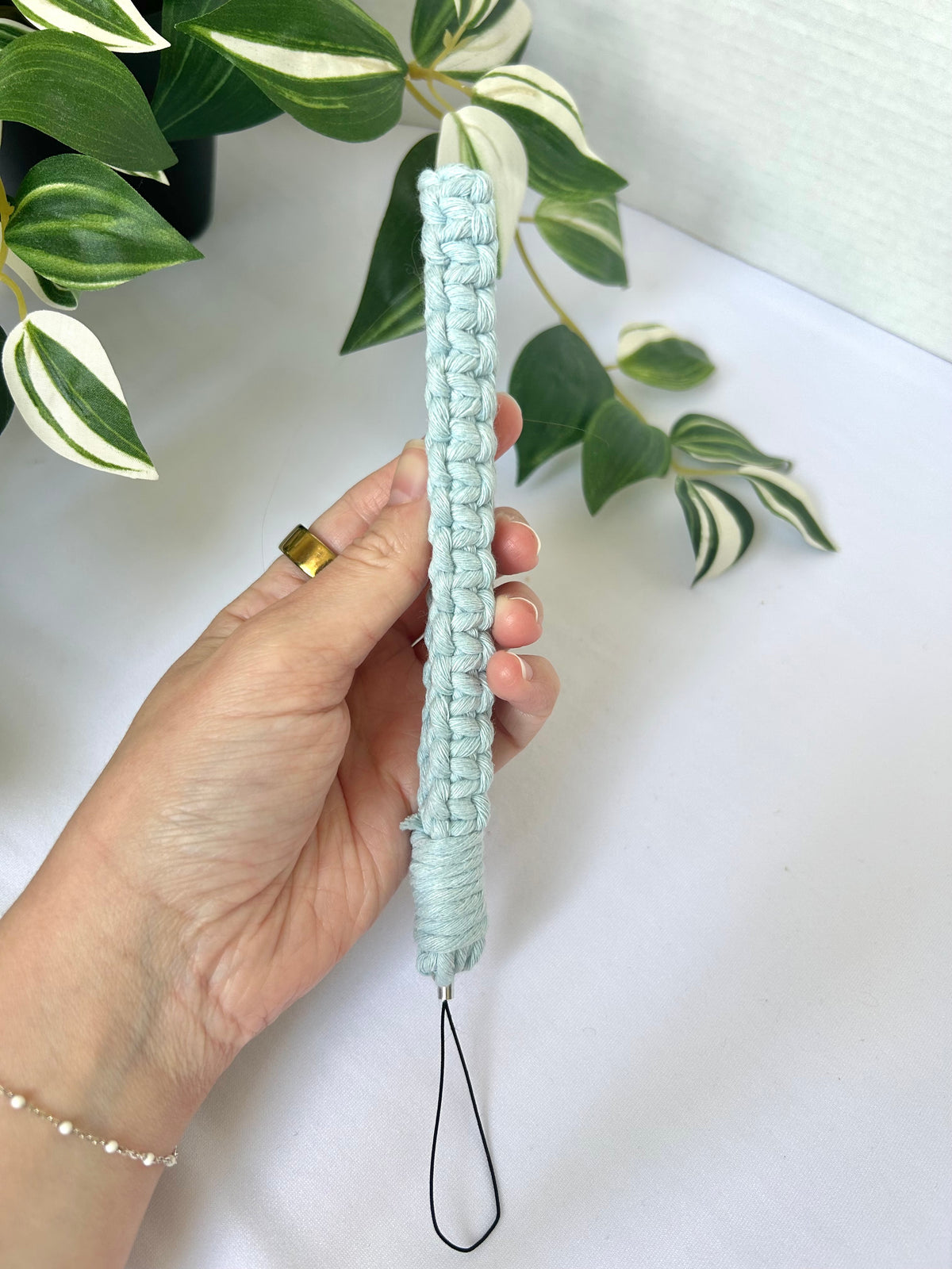 Macrame Phone Lanyard Wristlet