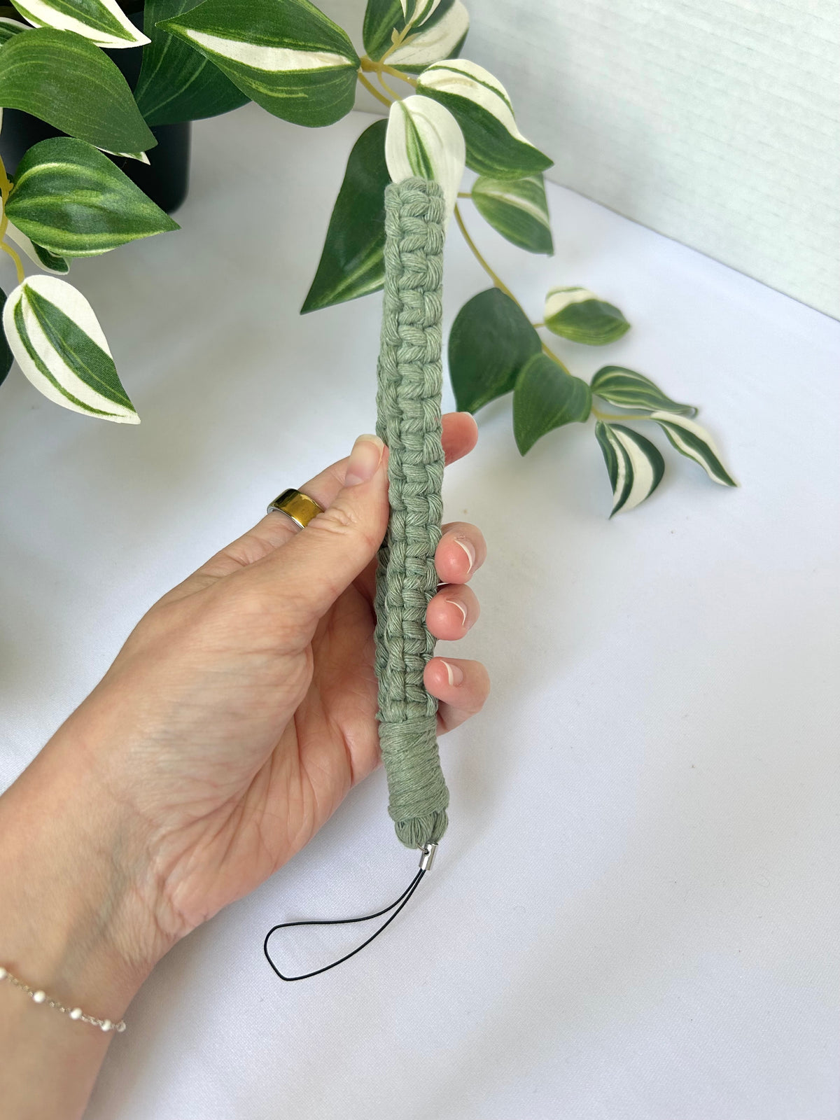 Macrame Phone Lanyard Wristlet