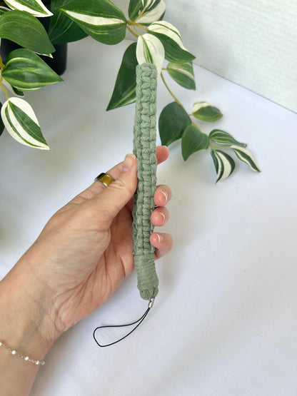 Macrame Phone Lanyard Wristlet
