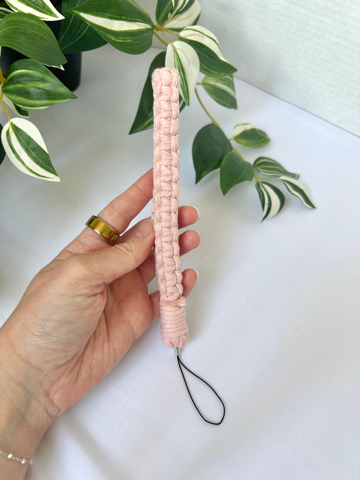 Macrame Phone Lanyard Wristlet