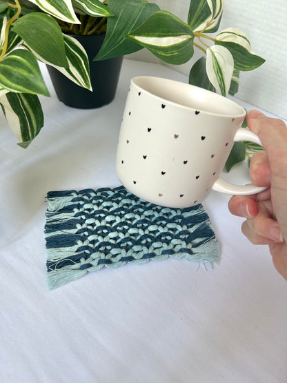 Macrame Square Mug Coasters