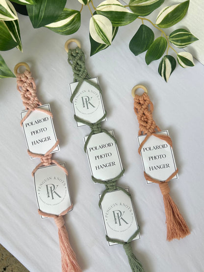 Macrame Polaroid Photo Hanger Wall Decor