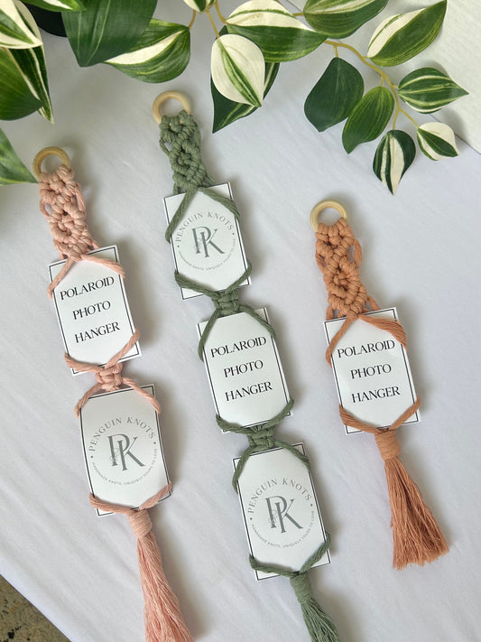 Macrame Polaroid Photo Hanger Wall Decor