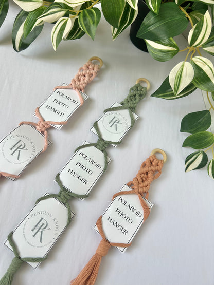 Macrame Polaroid Photo Hanger Wall Decor
