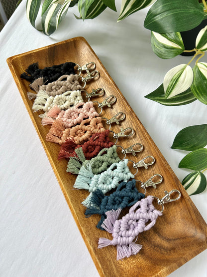 Mini Macrame Keychain