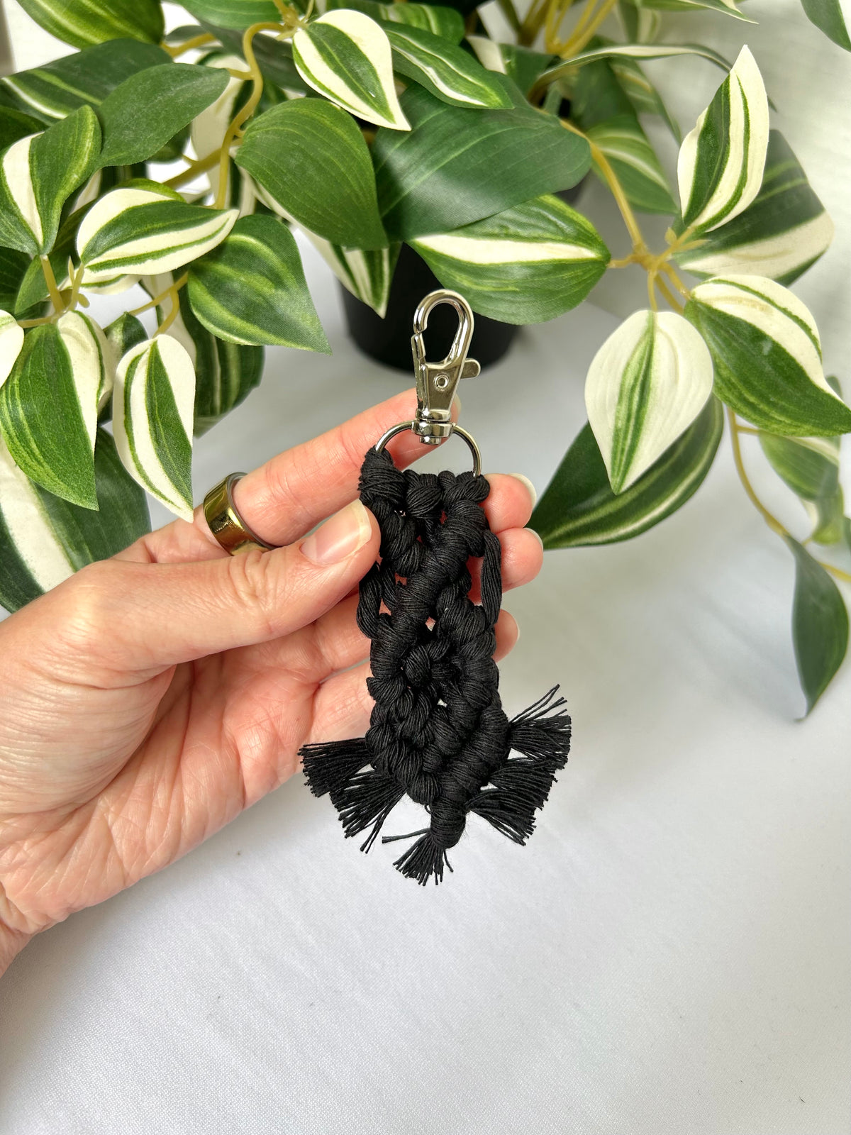 Mini Macrame Keychain