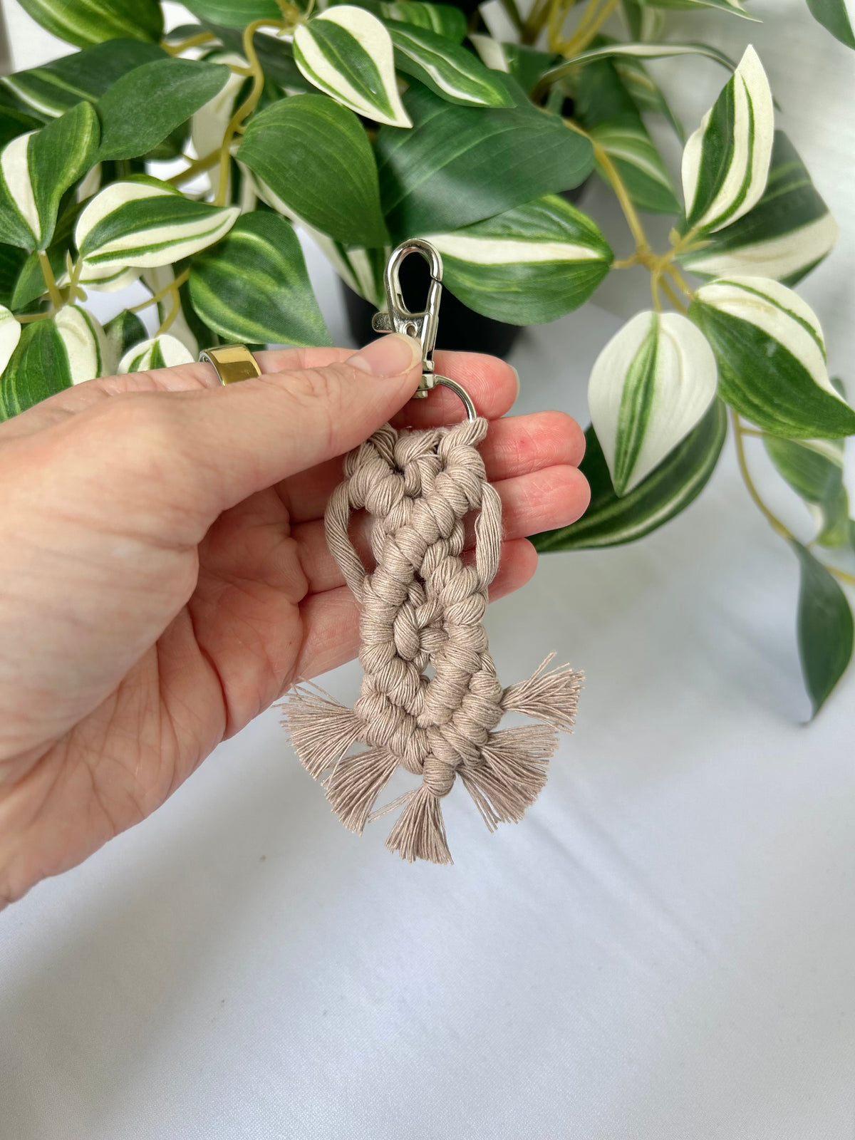 Mini Macrame Keychain
