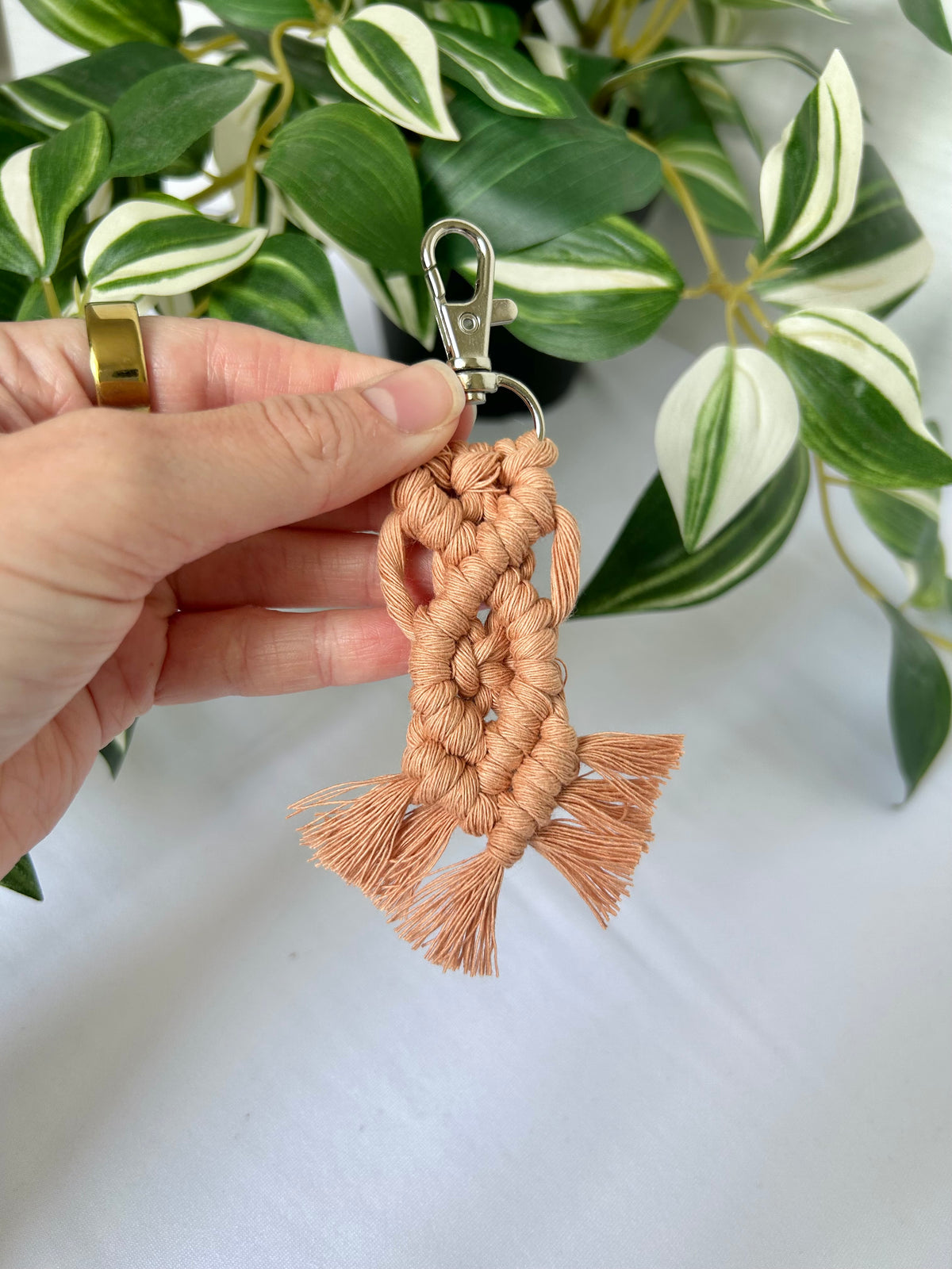 Mini Macrame Keychain