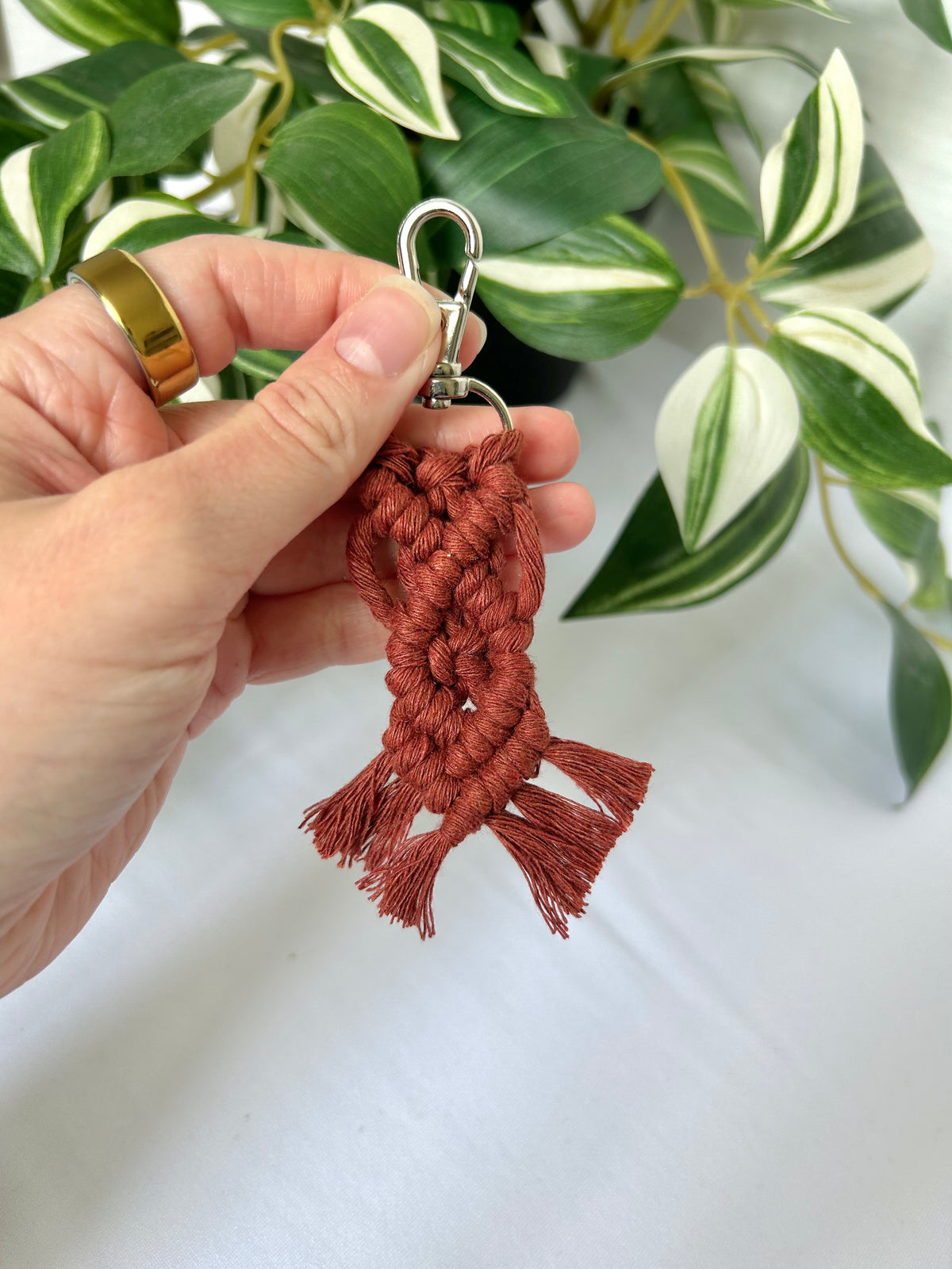 Mini Macrame Keychain