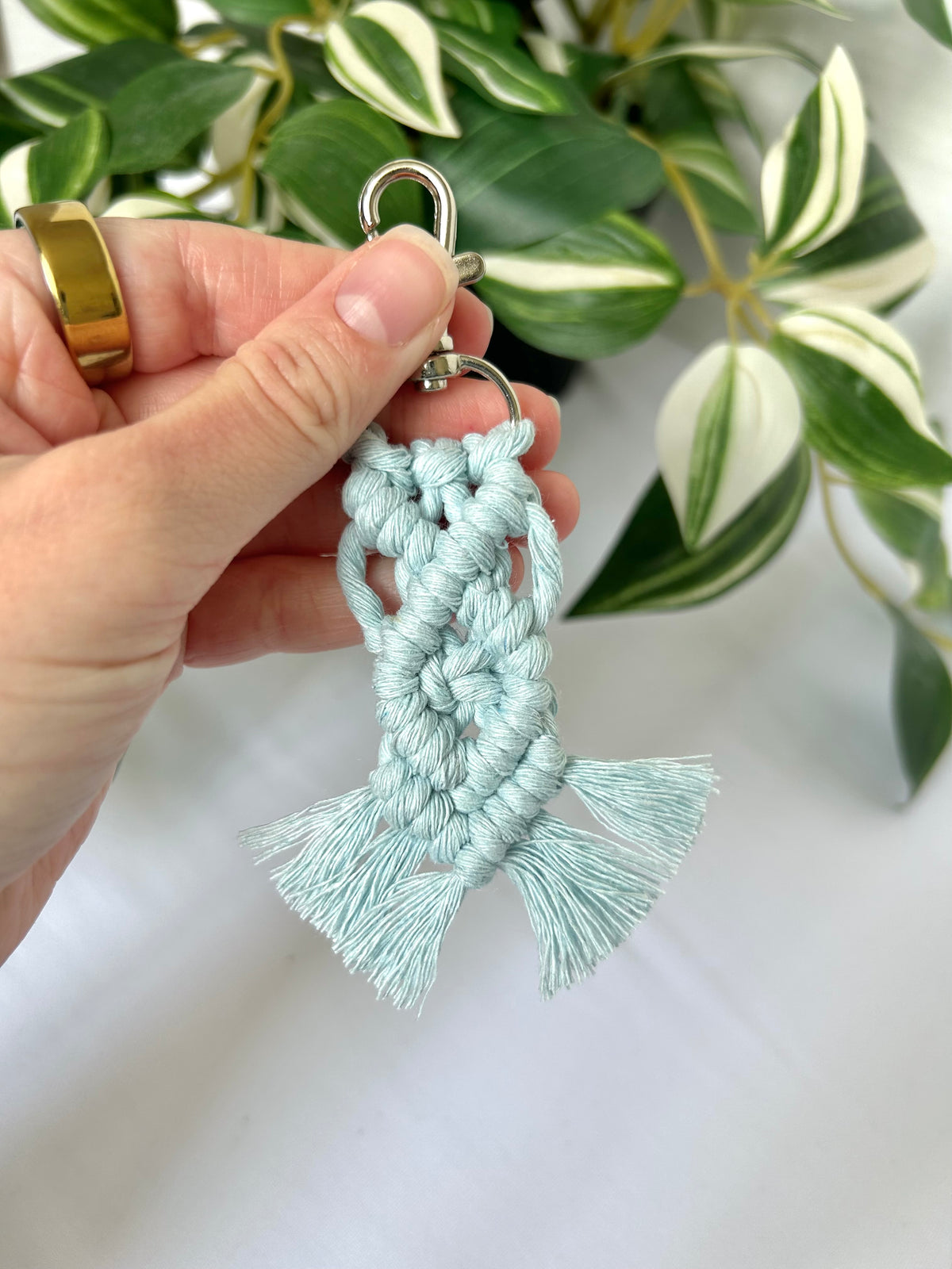 Mini Macrame Keychain
