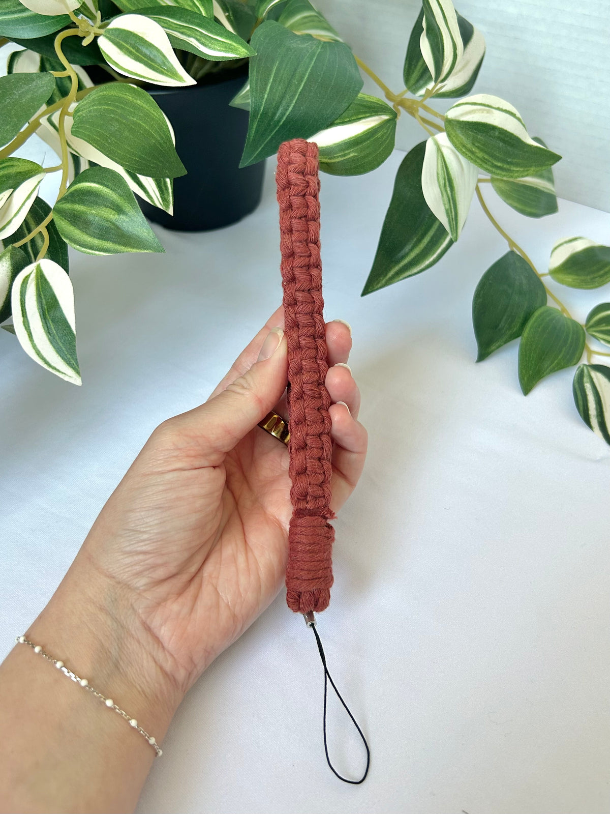 Macrame Phone Lanyard Wristlet