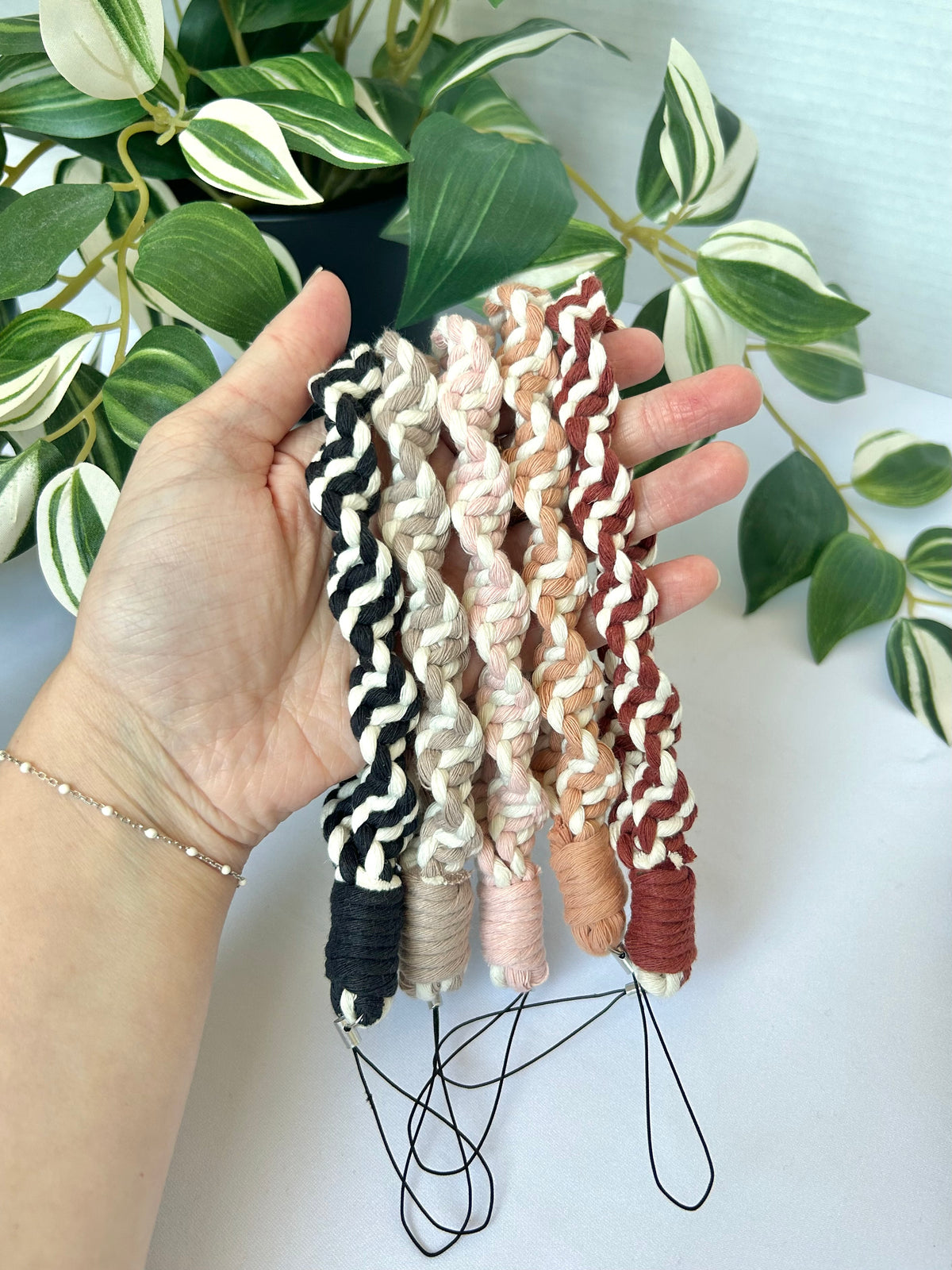 Twisted Macrame Phone Lanyard Wristlet