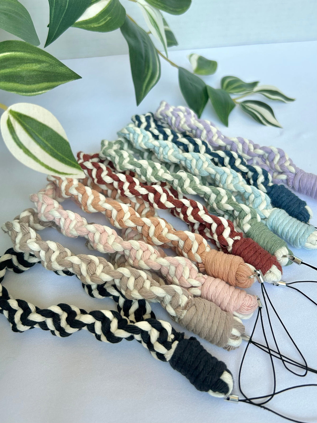 Twisted Macrame Phone Lanyard Wristlet
