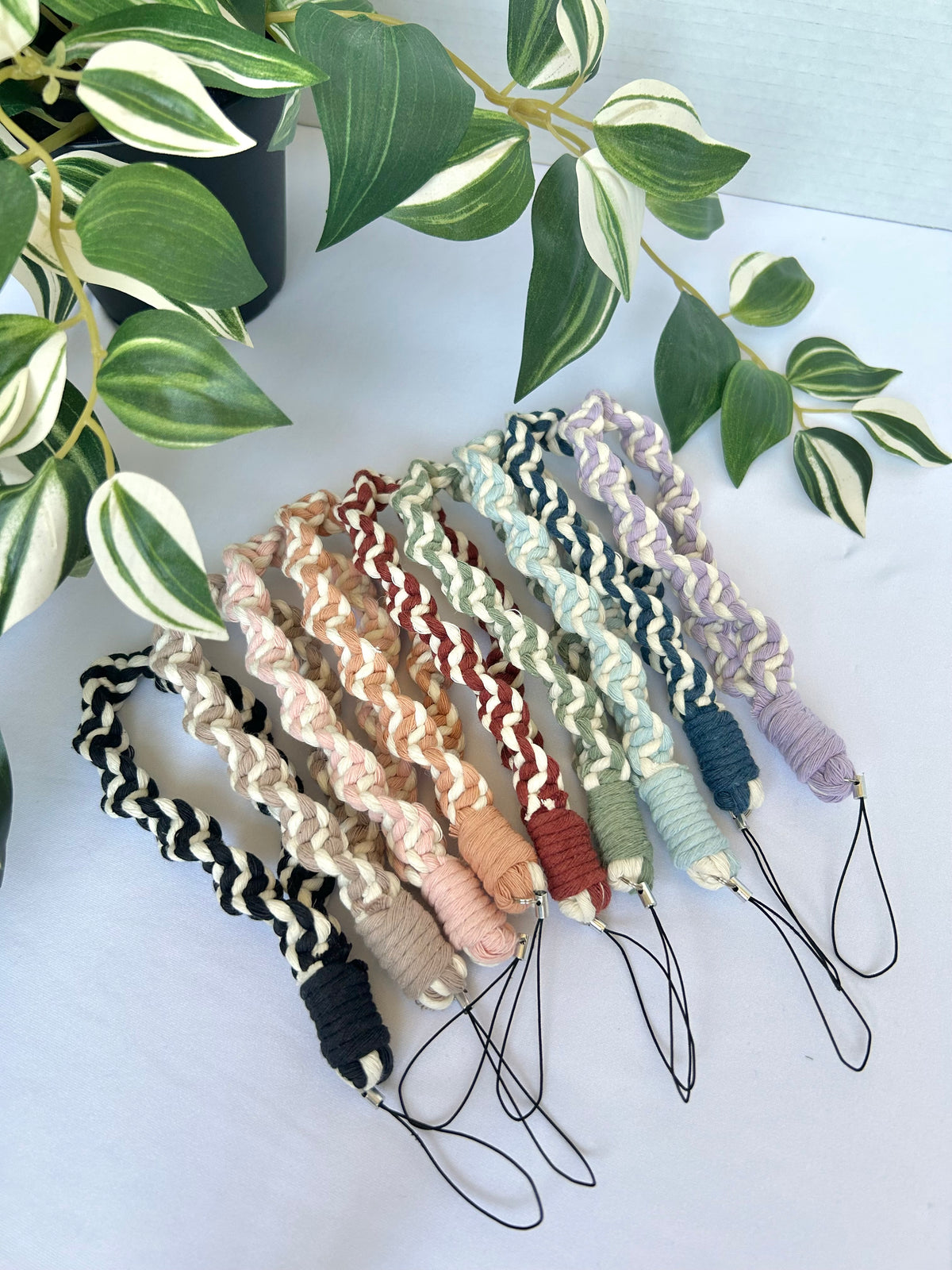 Twisted Macrame Phone Lanyard Wristlet