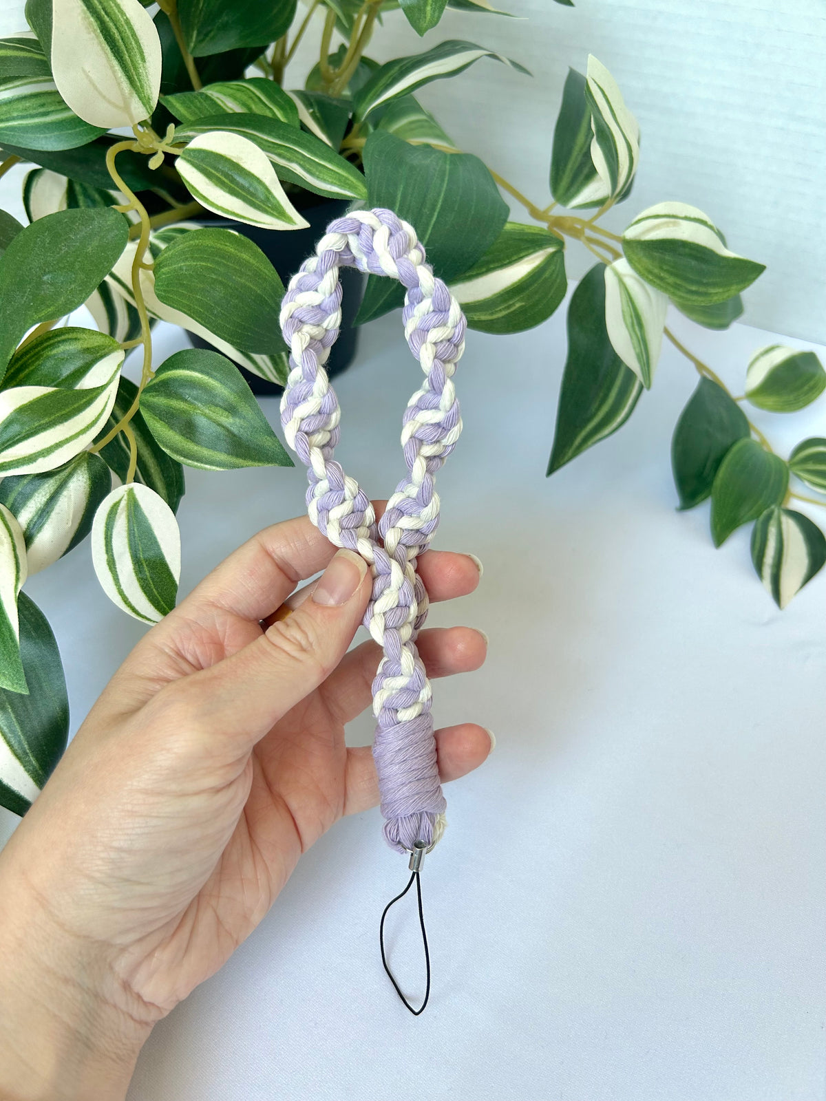 Twisted Macrame Phone Lanyard Wristlet