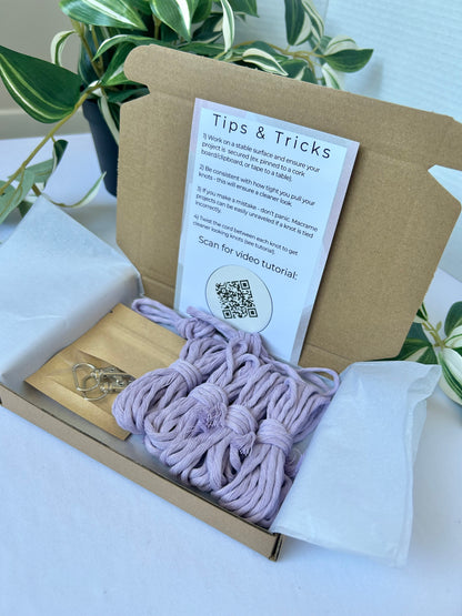 DIY Kit - Macrame Wristlet & Twisted Wristlet Keychain