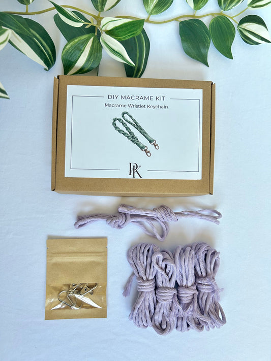DIY Kit - Macrame Wristlet & Twisted Wristlet Keychain