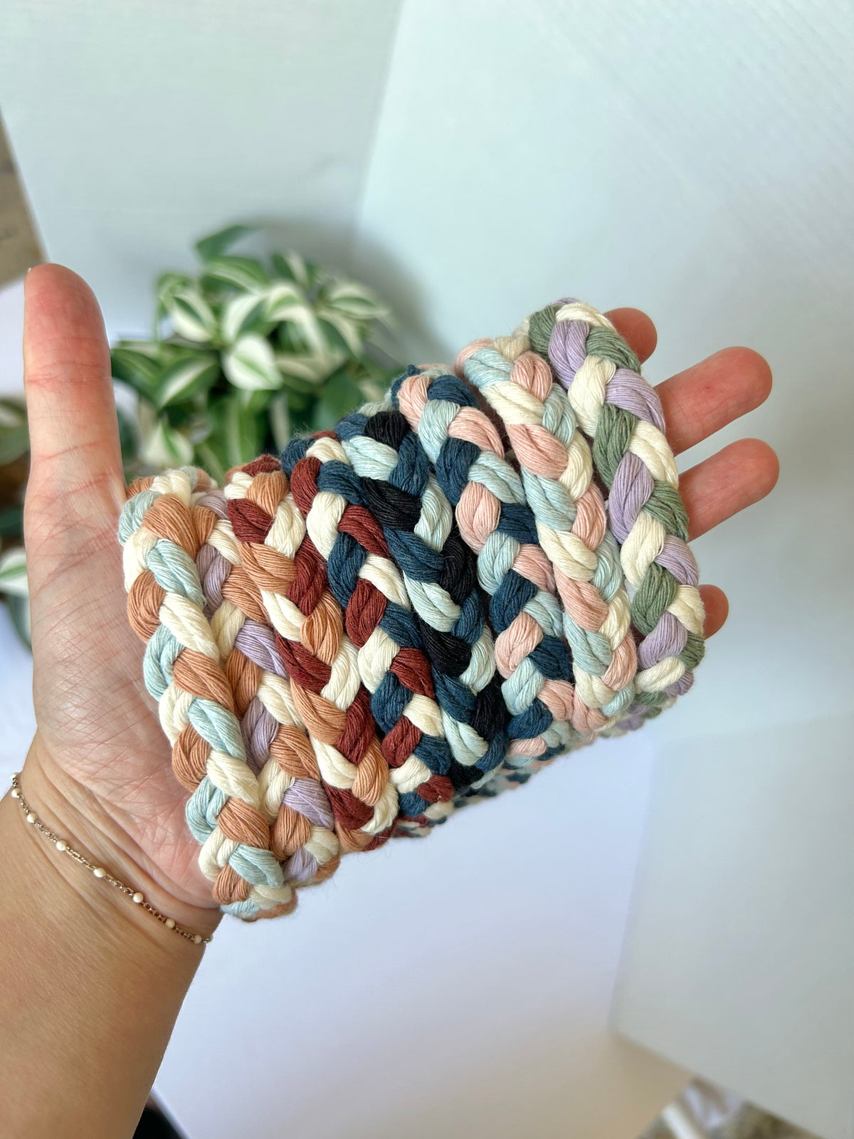 Braided Macrame Lanyard with Keyring