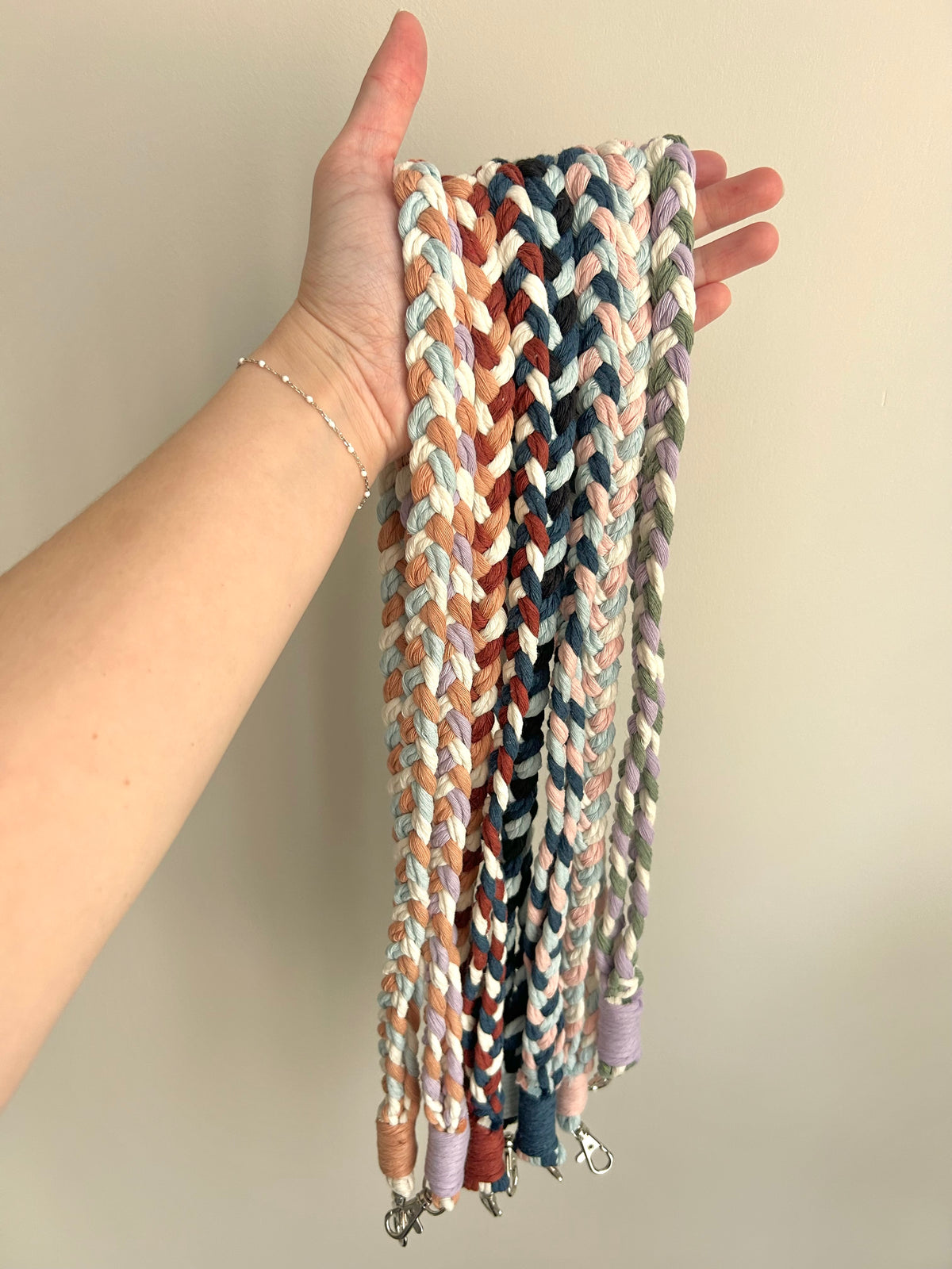 Braided Macrame Lanyard with Keyring