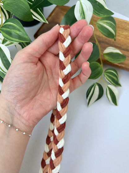 Braided Macrame Lanyard with Keyring
