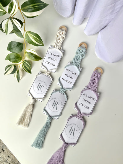 Macrame Polaroid Photo Hanger Wall Decor