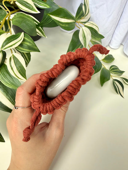 Mini Macrame Drawstring Pouch