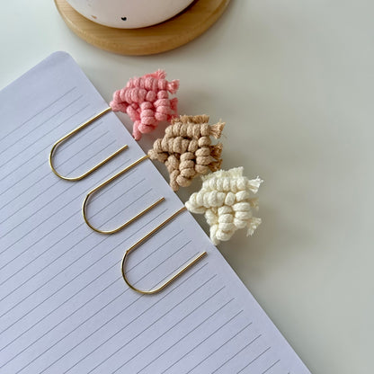 Macrame Paperclip Bookmark