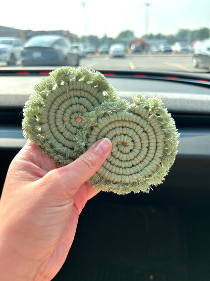 Macrame Car Coasters Set of 2