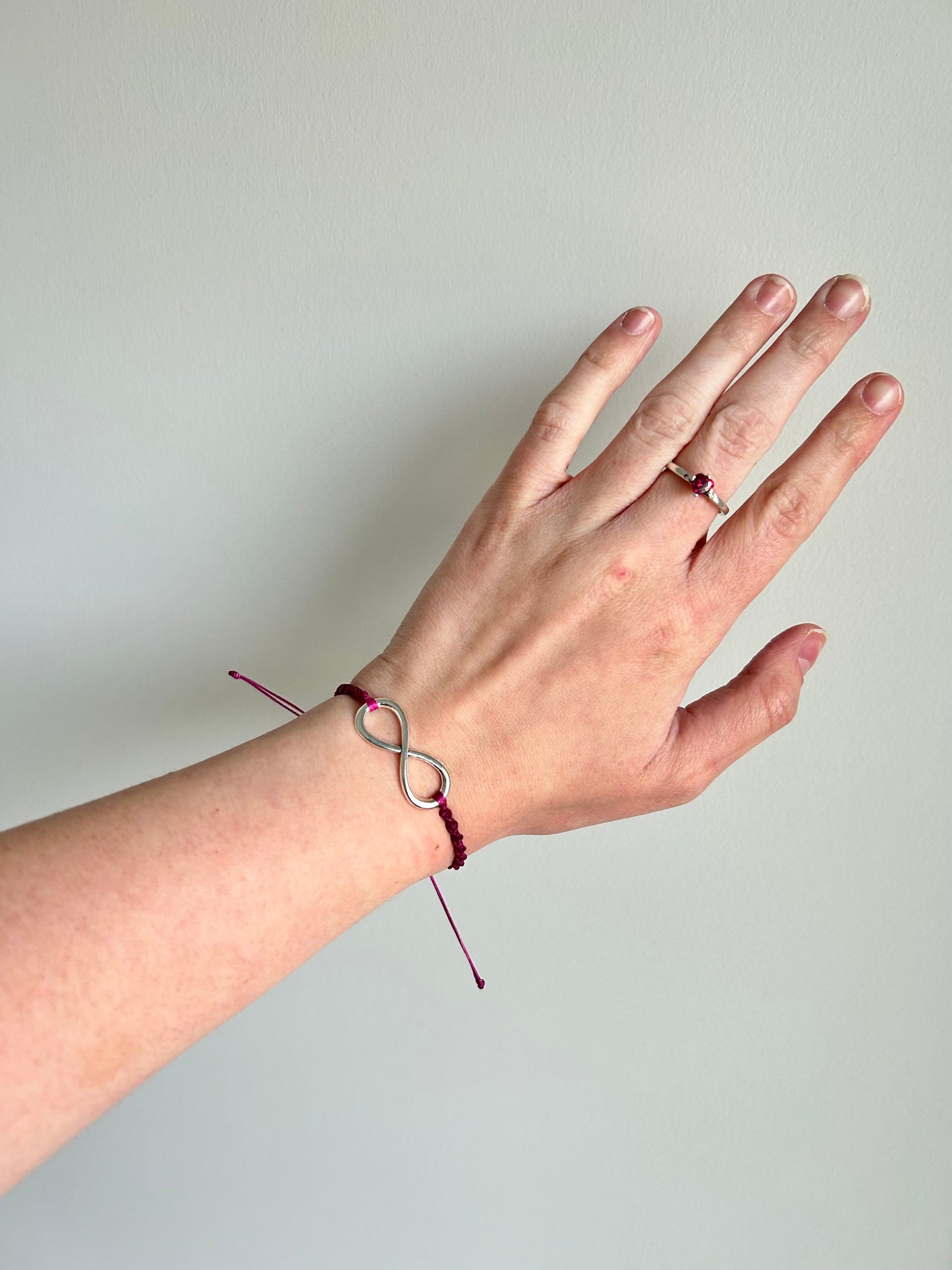 Twisted Macrame Infinity Friendship Bracelet – Adjustable Handmade Boho Jewelry