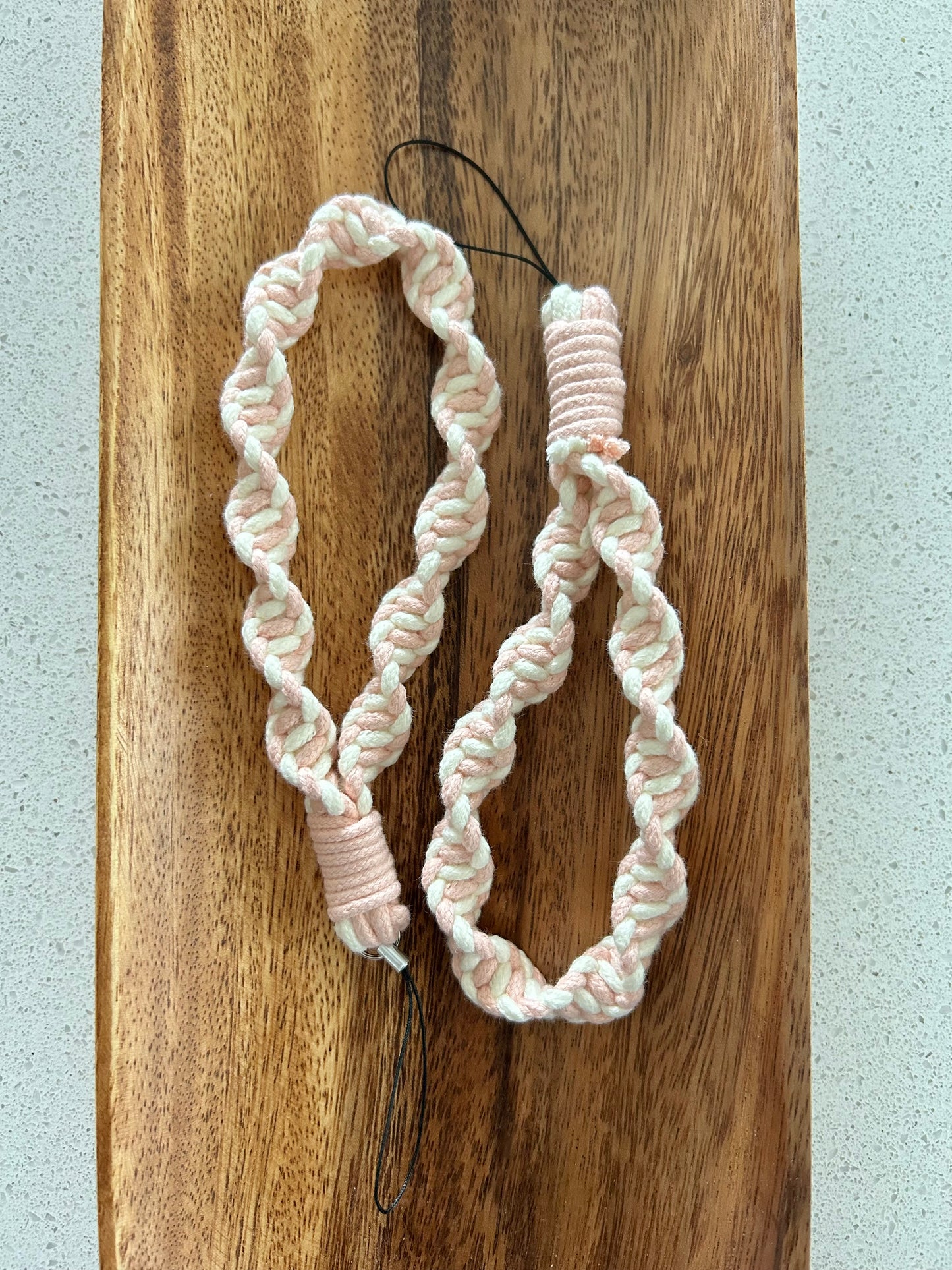 Twisted Macrame Phone Lanyard Wristlet