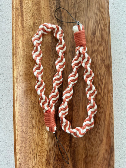 Twisted Macrame Phone Lanyard Wristlet